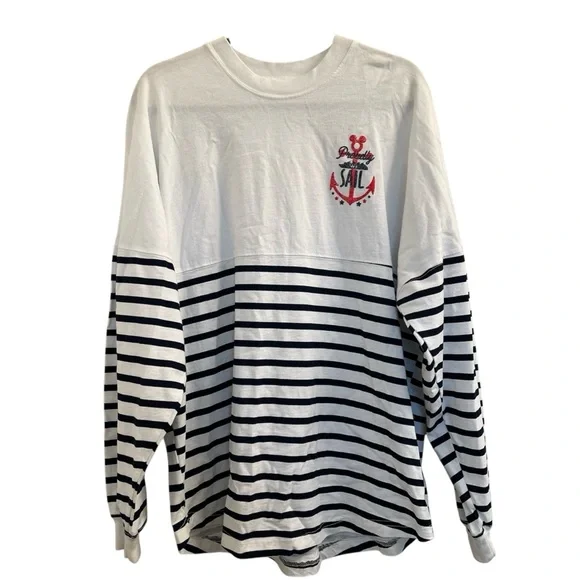 Disney Cruise Line Striped Long Sleeve Shirt Jersey - Picture 3 of 6